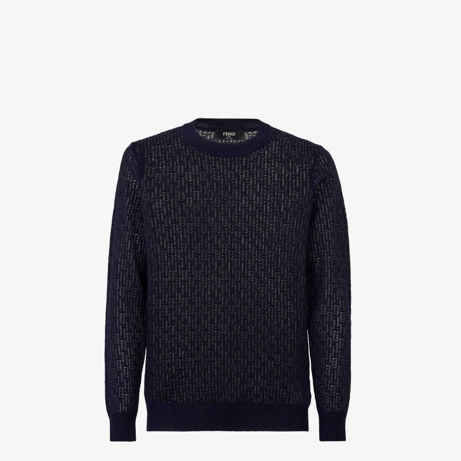 Uomo Fendi Maglieria | Maglione Blu