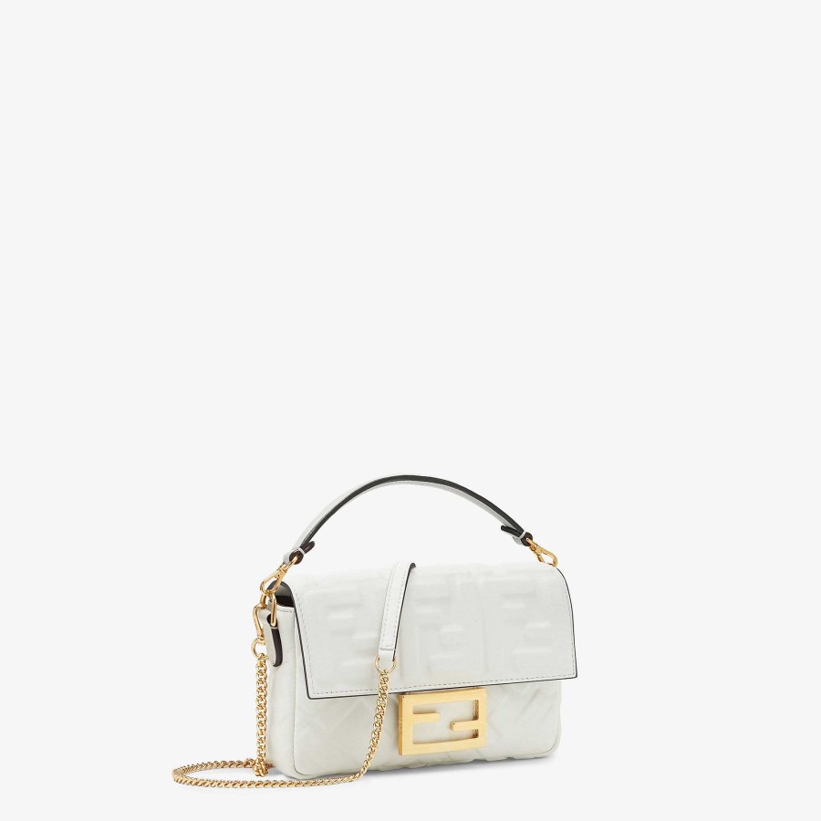 Bambini Fendi Accessori | Baguette Mini Bianco