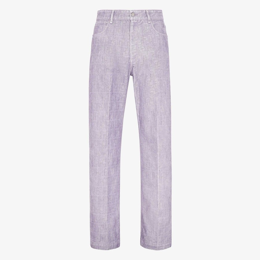 Uomo Fendi Pantaloni E Pantaloncini | Pantaloni Viola