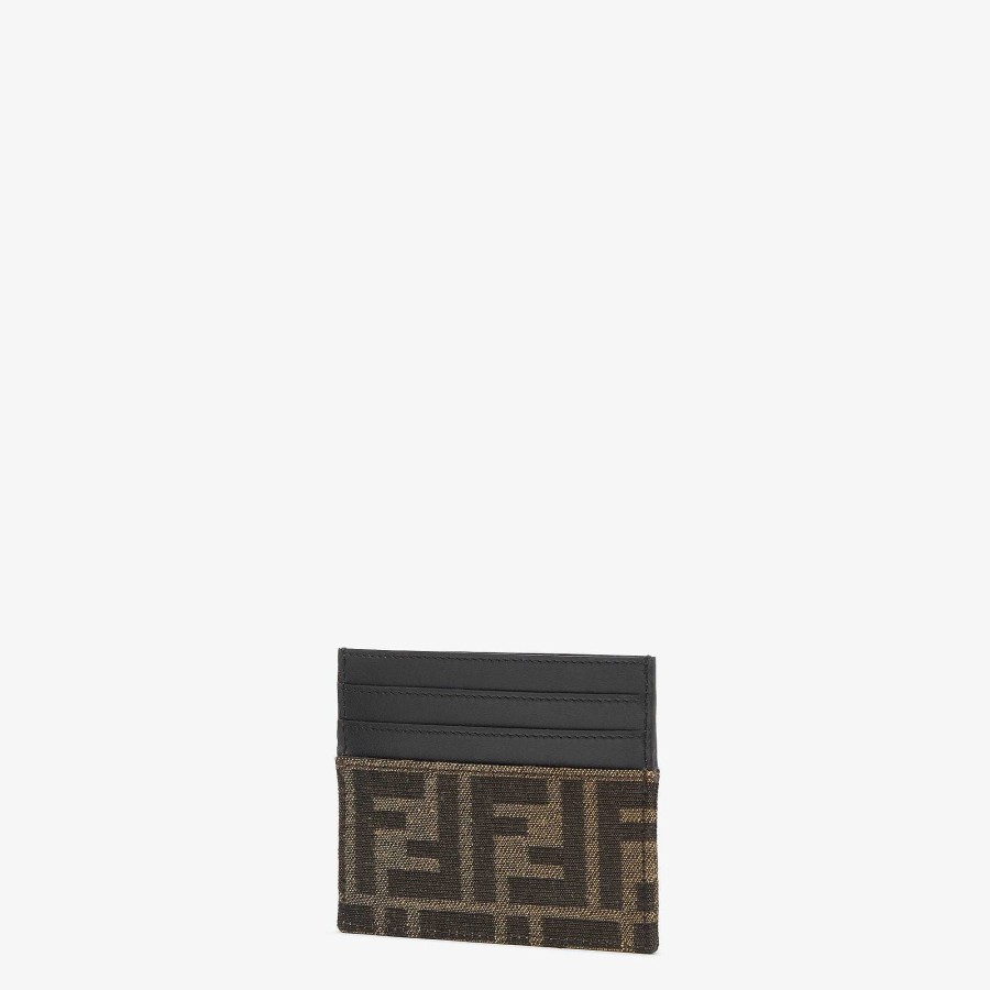 Uomo Fendi Portacassere | Portacarte Ff Marrone