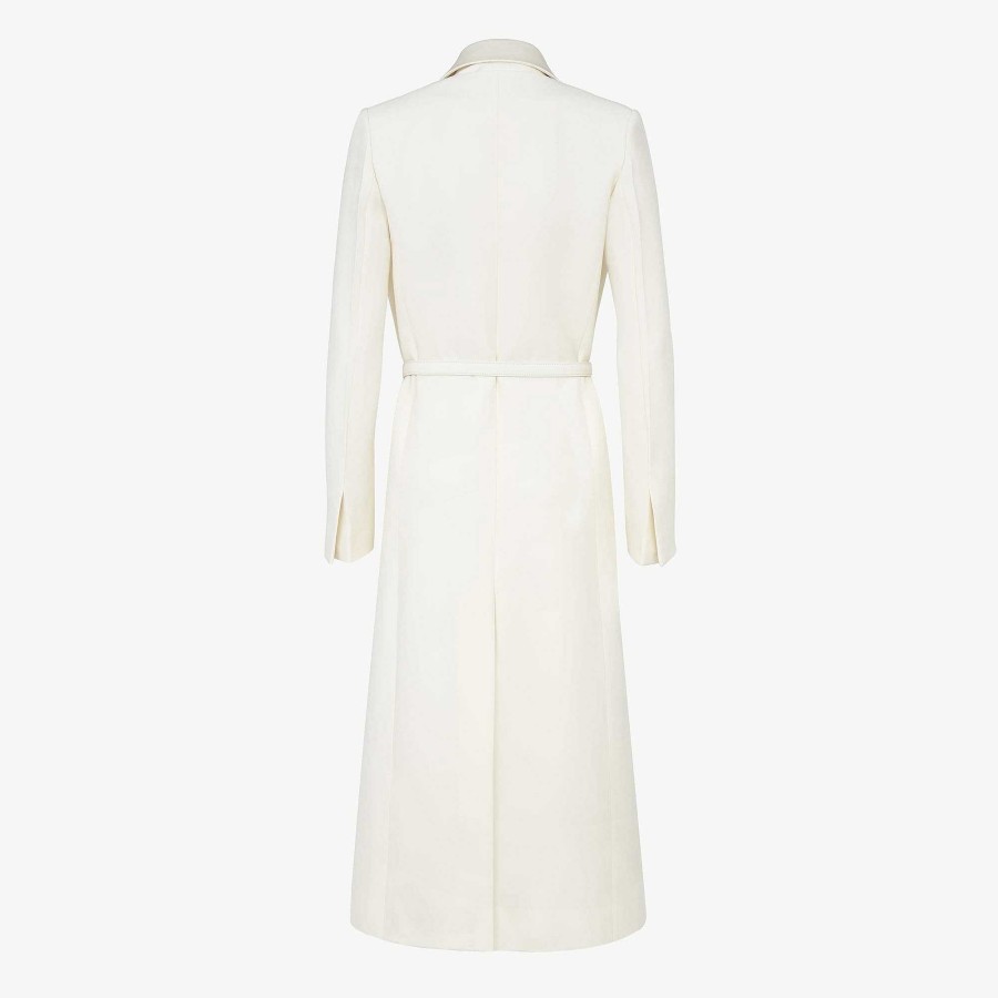 Donna Fendi Capispalla | Cappotto Bianco