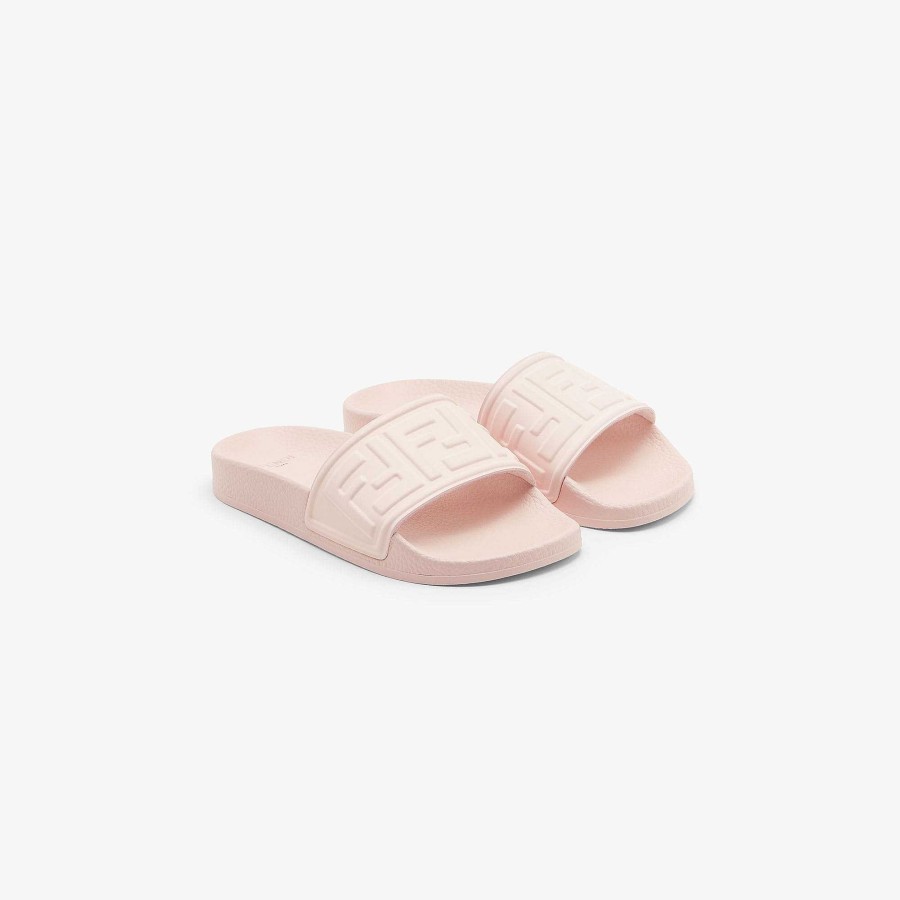 Bambini Fendi Scarpe | Infradito Da Piscina Rosa