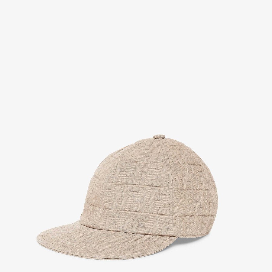 Uomo Fendi Cappelli E Guanti | Cappello Beige