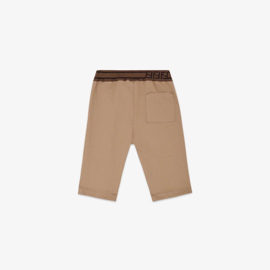 Bambini Fendi Neonato | Pantaloni Per Bambini Beige