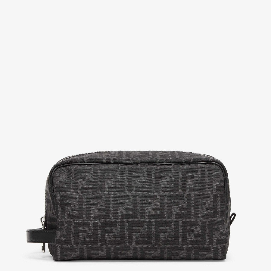 Uomo Fendi Viaggi & Lifestyle | Astuccio Da Toilette Ff Nero