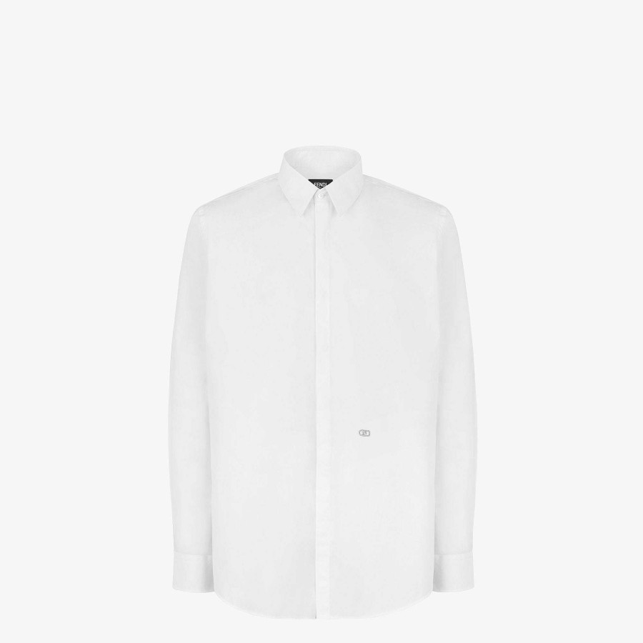 Uomo Fendi Camicie | Camicia Bianco