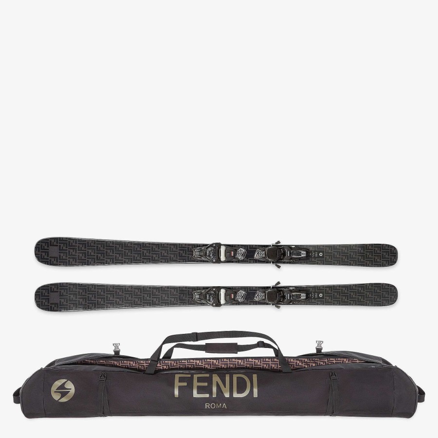 Uomo Fendi Abbigliamento Sci | Sci Nero