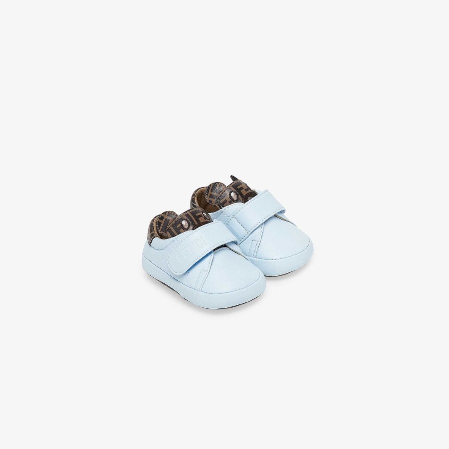 Bambini Fendi Neonato | Scarpe Da Neonato Azzurro