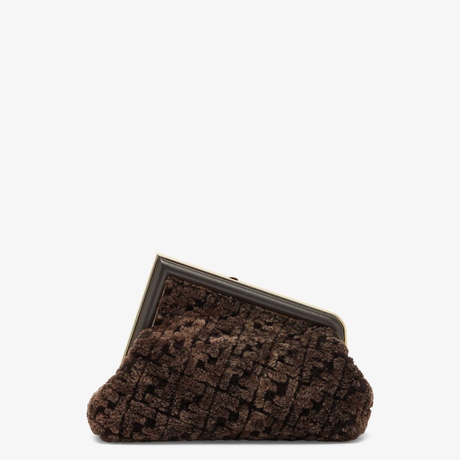 Donna Fendi Pochette E Pochette | Fendi Primo Midi Marrone