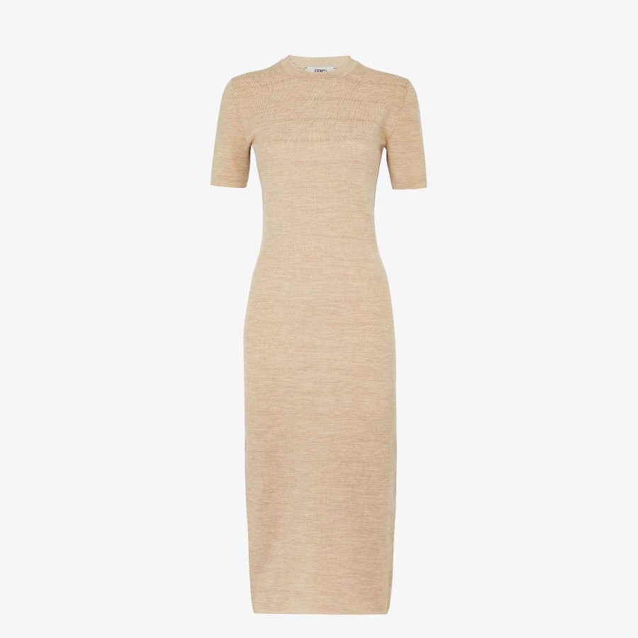 Donna Fendi Vestiti E Tute | Vestito Beige