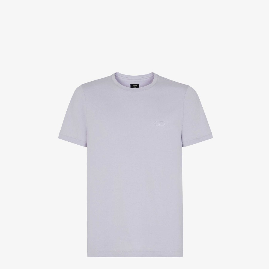 Uomo Fendi T-Shirt E Polo | Maglietta Viola