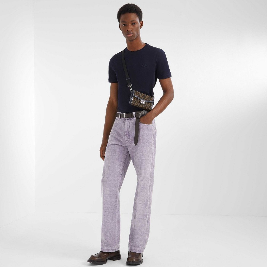 Uomo Fendi Pantaloni E Pantaloncini | Pantaloni Viola