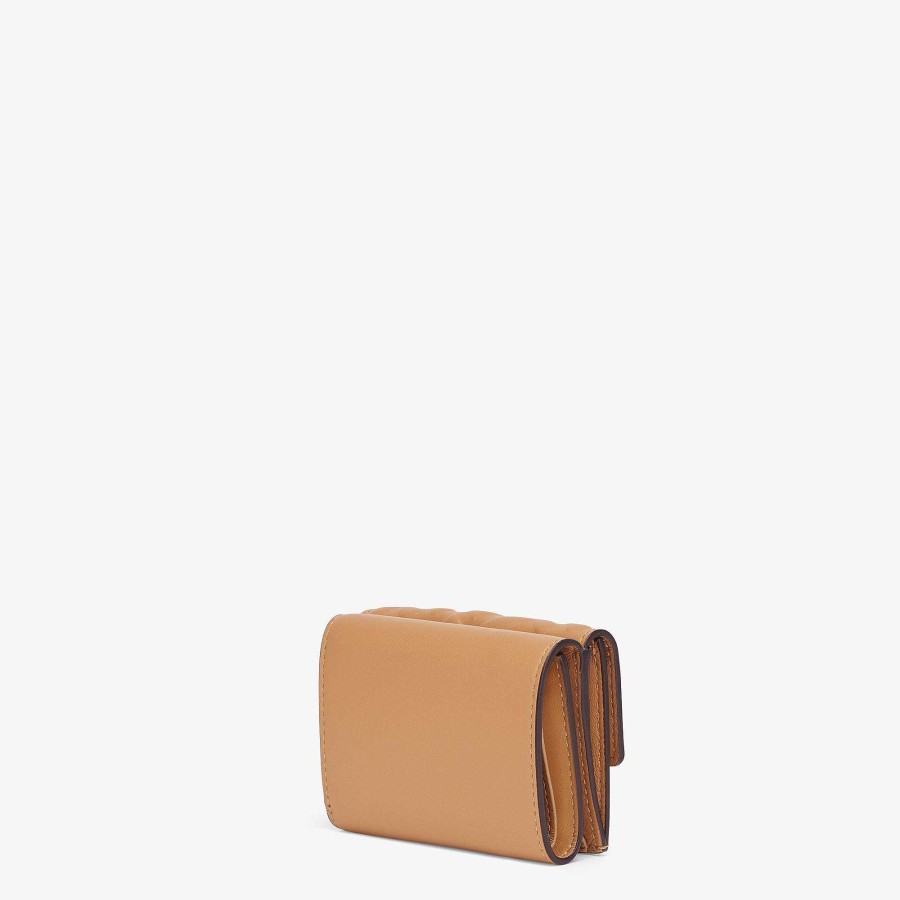 Donna Fendi Portafogli | Baguette Micro Trifold Beige