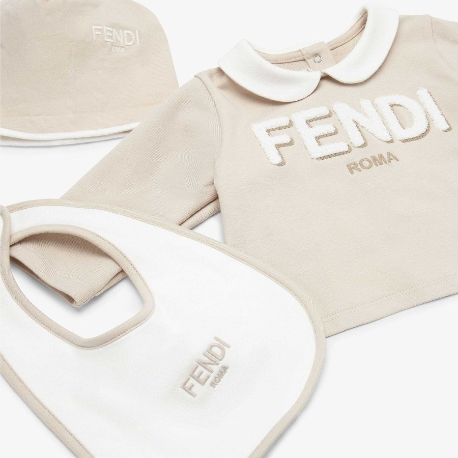 Bambini Fendi Neonato | Kit Per Neonati Beige