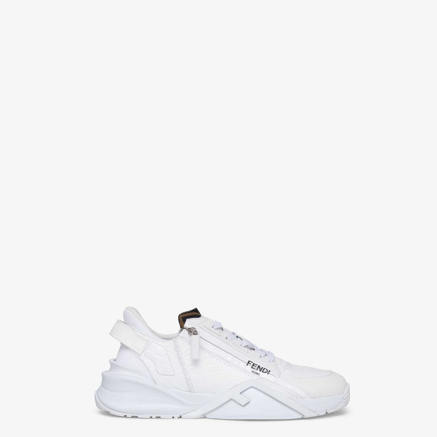 Uomo Fendi Sneakers | Fendi Flow Bianco